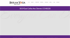 Desktop Screenshot of bikramyogamilehigh.com